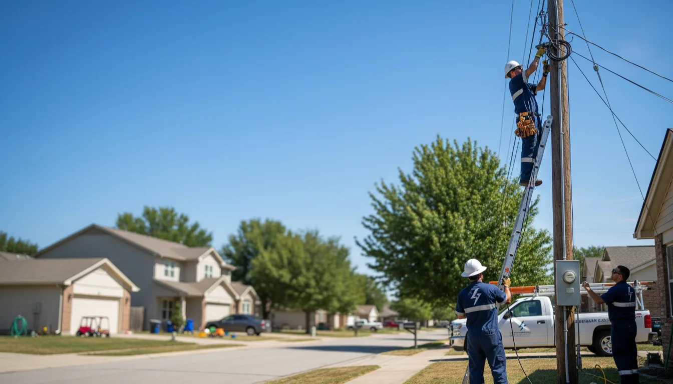 Residential electrician providing installation services in Bethune, CO
